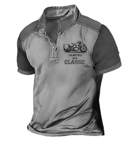 Daan | Motor Polo – Vintage look voor mannen met lef en karakter