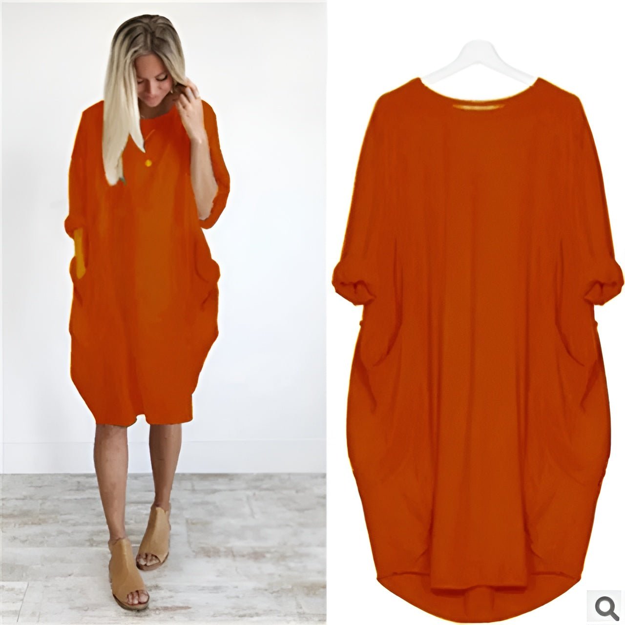 Sophie | Elegante Dames Jurk – Stijlvol & Praktisch met Zakken (1+1 Gratis)
