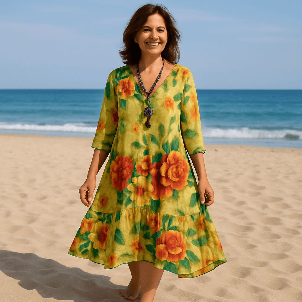 Sophie | Boho Jurk – Voel je vrij & vrouwelijk in zachte bloemenstijl