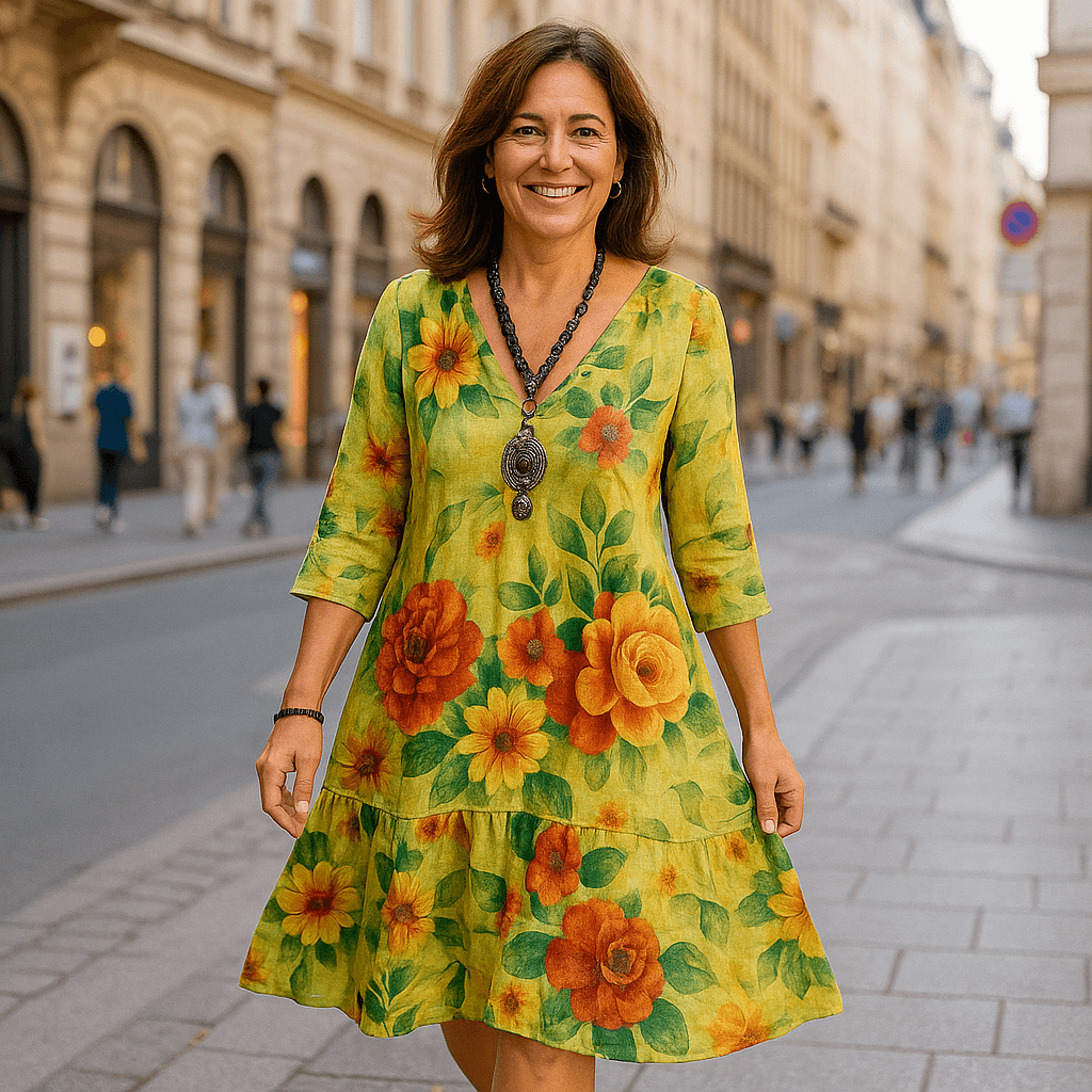 Sophie | Boho Jurk – Voel je vrij & vrouwelijk in zachte bloemenstijl