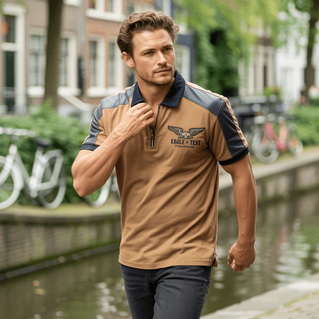 Daan | Motor Polo – Vintage look voor mannen met lef en karakter