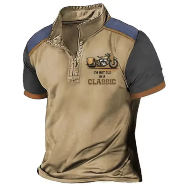 Daan | Motor Polo – Vintage look voor mannen met lef en karakter