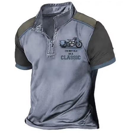Daan | Motor Polo – Vintage look voor mannen met lef en karakter